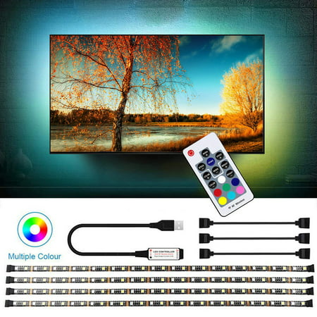 Usupdd 2202 New RGB+W TV Background Atmosphere Light Belt USB Remote Control RGB Light Belt WBB220816-6249