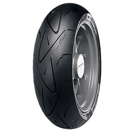180/55ZR-17 (73W) Continental ContiSport Attack Hypersport Radial Rear Motorcycle Tire for Yamaha FZ-09 2014-2017