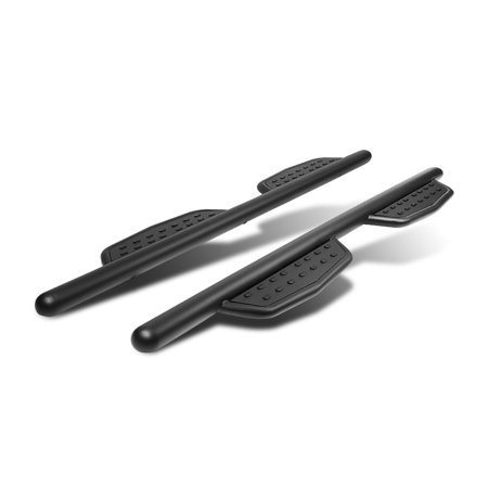 Black Nerf Bar Side Step for 07-19 Silverado/Sierra 1500/2500HD/3500HD Ext Cab 08 09 10 11 12 13 14 15 16 17 18 Fits Select: 2007-2017 CHEVROLET SILVE