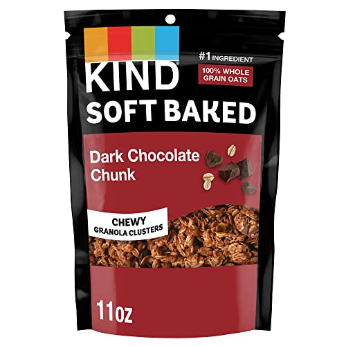 KIND Soft Baked Dark Chocolate Chunk Chewy Granola Clusters