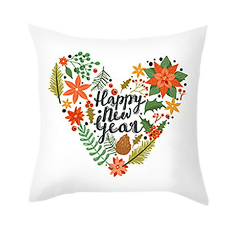 Usupdd 2202 New Christmas Letter Pattern Sofa Bed Home Decor Pillow Case Cushion Cover WBB220816-6331