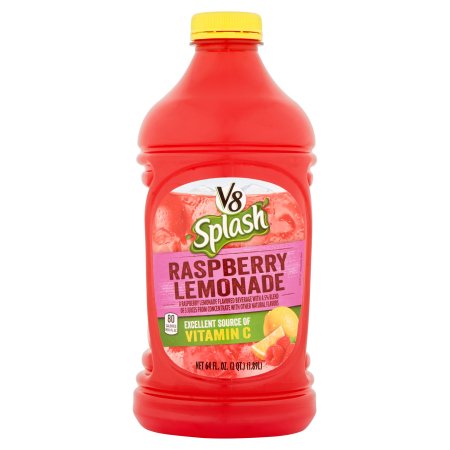 V8 Splash Raspberry Lemonade Juice - 64 Fl Oz Bottle