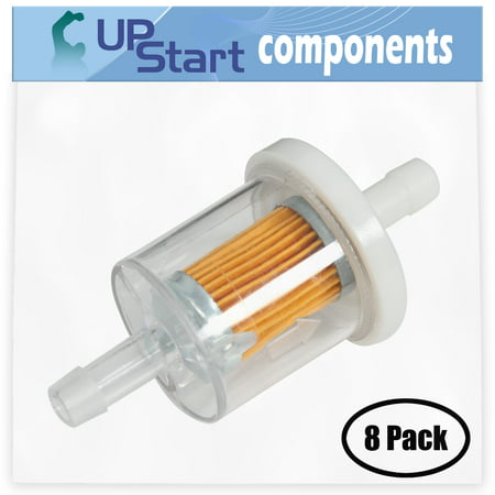 8-Pack 691035 Fuel Filter Replacement for Briggs & Stratton 21B977-0036-B1 Engine - Compatible with 493629 Fuel Filter 40 Micron