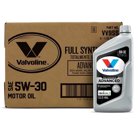 Valvoline Advanced Full Synthetic SAE 5W-30 Motor Oil 1 QT  Case of 6 (Packaging May Vary)