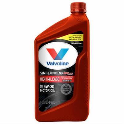 Valvoline 5W-30 4 Cycle Engine Synthetic Blend Motor Oil 1 Qt (Pack of 6)