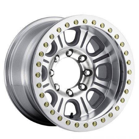 Raceline Monster Rt 17x8.5 5x127 -6et Black Machined Face Wheel