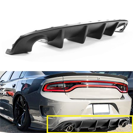 Unpainted Rear Diffuser Cover Fit for Dodge Charger SRT (2015-2020)  15-20 Charger Rear Diffuser Cover
