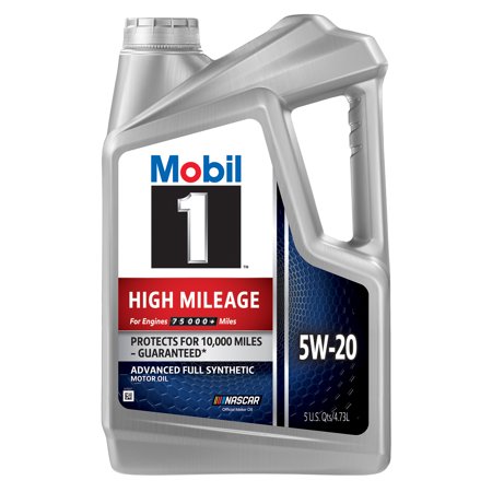 Mobil 1 High Mileage Full Synthetic Motor Oil 5W-20  5 Quart (Pack of 3)