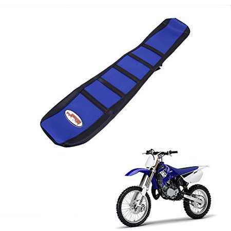 AnXin Gripper Soft Motorcycle Seat Cover for YZ85 2002-2017 03 04 05 06 07 08 09 10 11 12 13 14 15 16 Motocross Dirt Bike Blue/Black