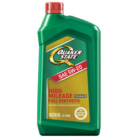 Quaker State Full Synthetic High Mileage 5W-20 Motor Oil  1 Quart