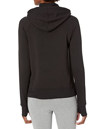 Jockey Womens Cozy Fleece Jacket Hooded Sweatshirt, Deep Black, X-Large US thumbnail