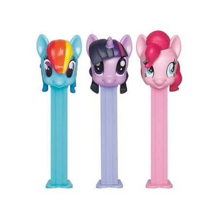 PEZ Candy My Little Pony Assortment  1 Candy Dispenser Plus 3 Rolls Assorted Fruit Candy  1 Count  0.87 Oz