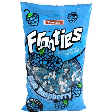 Tootsie Frooties, Blue Raspberry Fruit Flavored Chewy Candy, 360 Ct