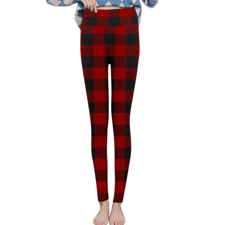Dresses for Women 5588 Wedding Guest Dresses for Women Women S Christmas Print Plus Velvet Warm Elastic Leggings High Waist Cotton Pants TEELON
