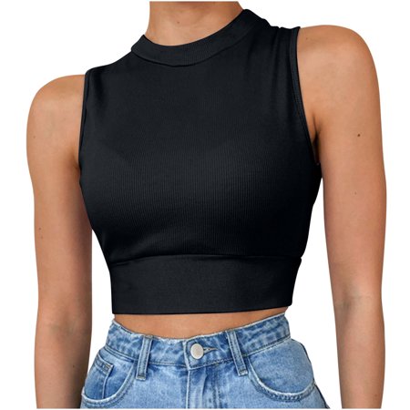 Usupdd Women S Tops Sleeveless Solid Color Vest Sexy T-shirt Fashion Blouse Womens Tops Short Sleeve Vintage Tees for Women Usupdd 220729-5999