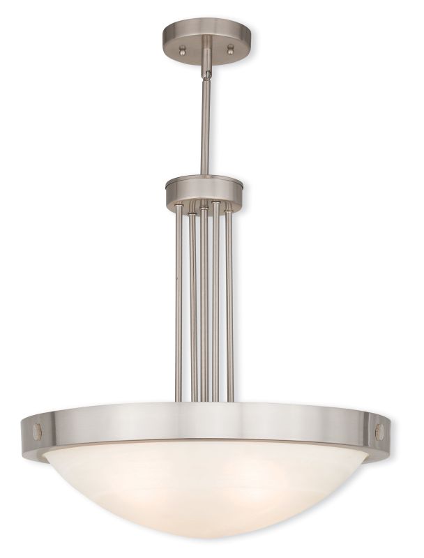 New Brighton 4 Light Brushed Nickel Pend