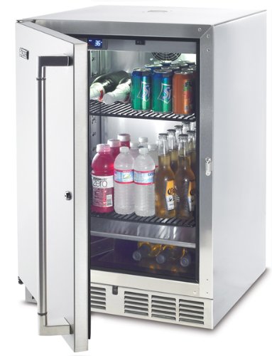 Lynx L24BF 5.5 Cubic Feet Outdoor Refrigerator/Kegerator, 24-Inch, Stainless Steel