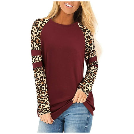 Sentmoom Blouses for Women Fashion 2022 Business Casual Paisley Henley Shirts Crew Neck Bow Tie Pullover Top Long-Sleeves Tunic Soft Tee Shirt Oversiz