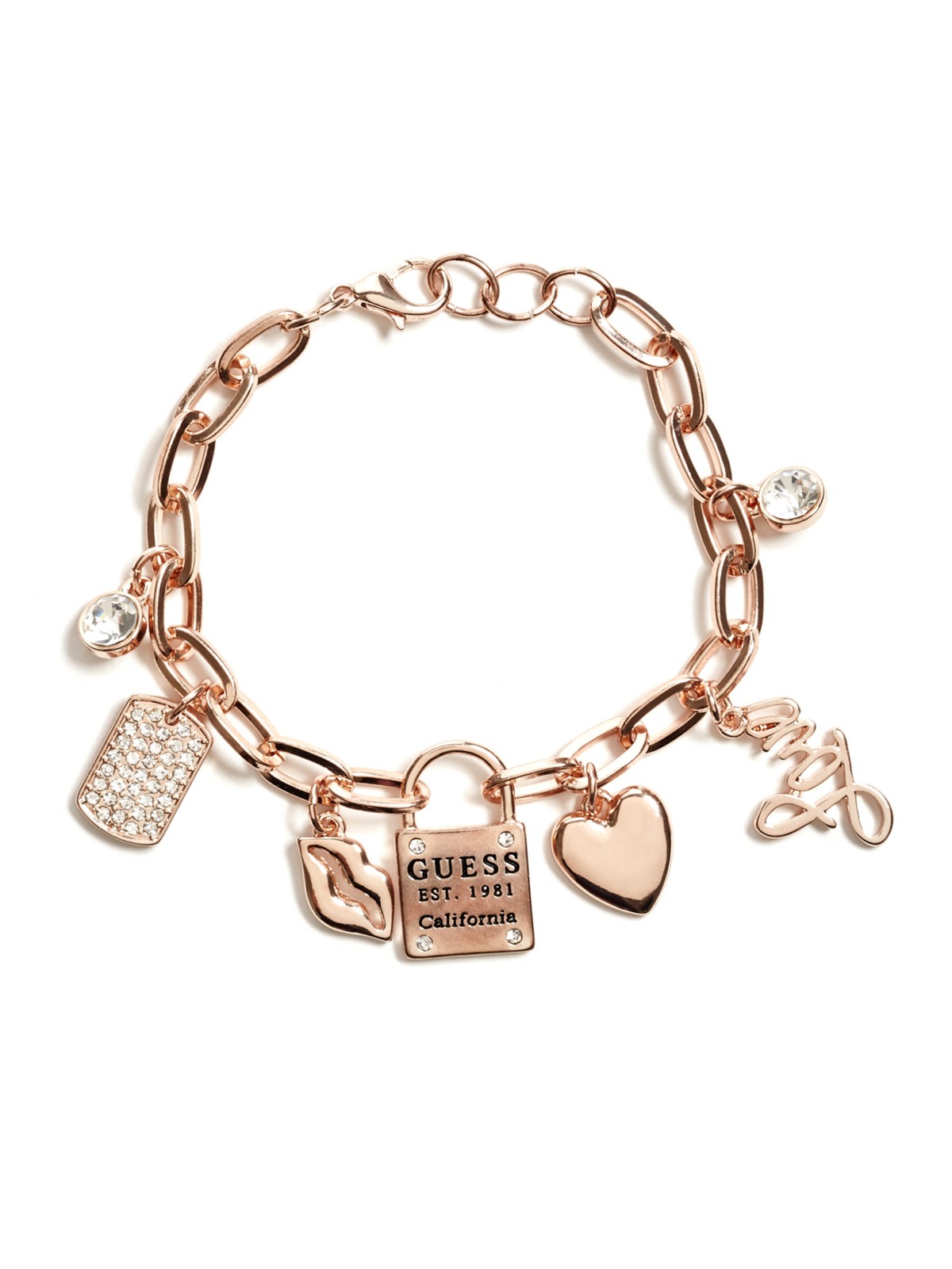 Gold-tone Love Charm Bracelet