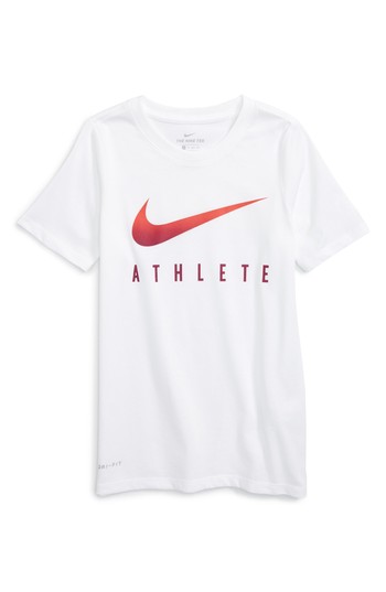 Boy's Nike Athlete Dri-fit T-shirt, Size M (10-12) - Blue