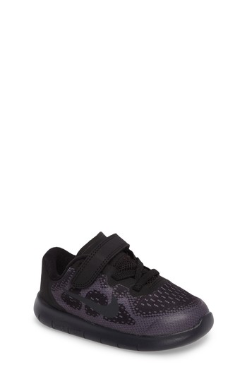 Toddler Nike Free Rn 2017 Sneaker, Size 10 M - Black
