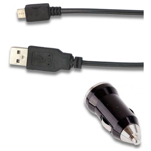 Auto Car Battery Charger + USB Data Cable for BlackBerry Curve 8500 8900 9300