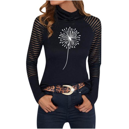 Sentmoom Boho Blouses for Women Fashion 2022   Trendy Slim Top Long Sleeves V-neck Loose Tunic Tops Breathable Soft Tees Pullover Relaxed T Shirts Com