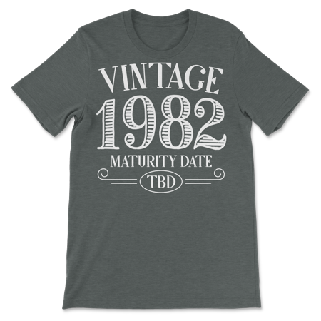 Born in Year 1982 Vintage Shirt - Maturity TBD