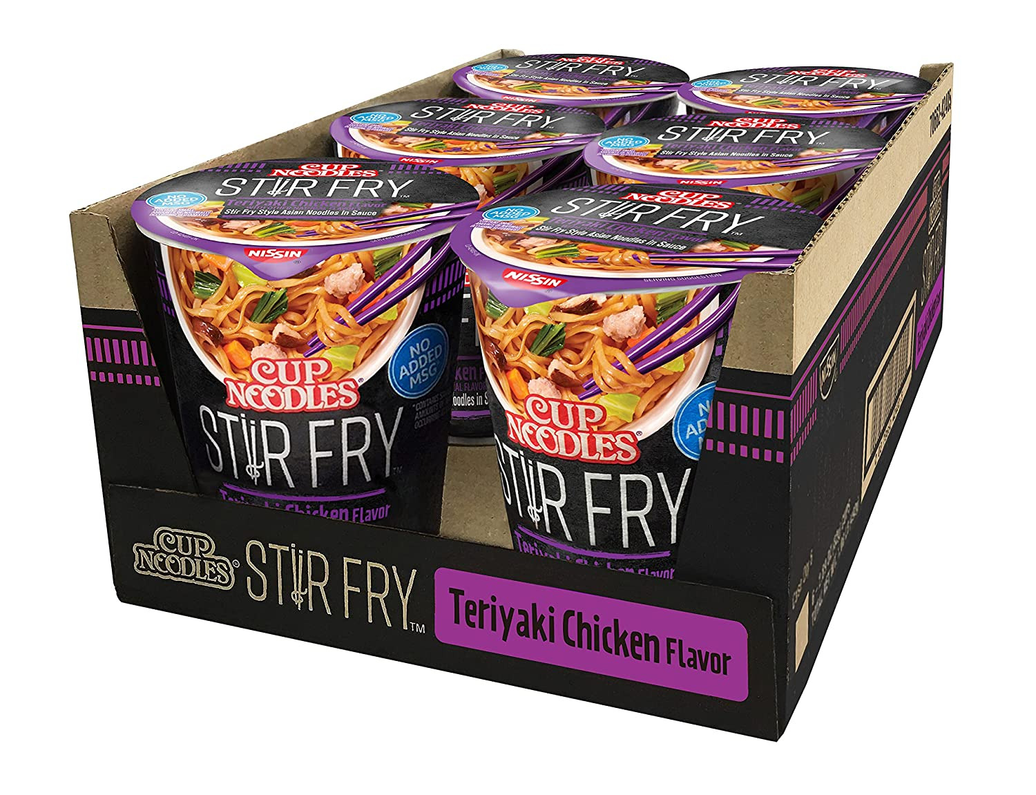 Nissin Foods Cup Noodles Stir Fry Noodles  Teriyaki Chicken Flavor  3 Oz Cup  Shelf-Stable thumbnail