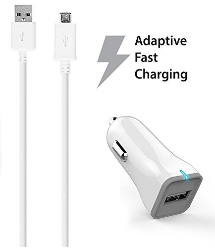 BlackBerry Curve 3G 9300 Charger Fast Micro USB 2.0 Cable Kit by Ixir - {Fast Car Charger + Cable}
