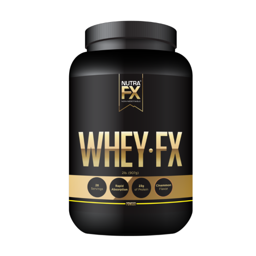 Nutrafx Ultra-filtered Whey Protein Concentrate 28 Serving 130 Calories 23g Protein Loaded with 4924mg BCAA 2 Lbs. {Cinnamon} Supports Lean Muscle Mas