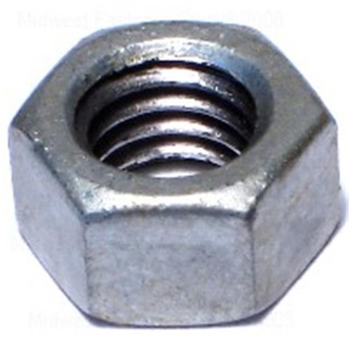 Midwest Fastener 9126 No.25, 0.37-16 Hot-dipped Galvanized Hex Nuts - 1650 Piece