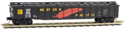 Micro-trains Mtl N-scale 50ft. Gondola W/ Lid Western Pacific/wp (feather)#6051