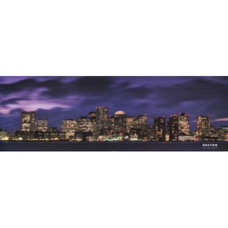 Boston at Dusk Poster Print by Getty Images (36 X 12)