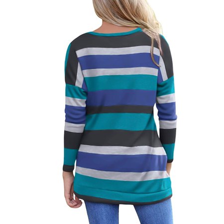 Sentmoom Sweatshirts for Women Loose Fit Trendy   Loose Fit Shirt Long Sleeves Classic Relaxed Henley Shirts V Neck Casual Generic T Shirt Comfy Loose