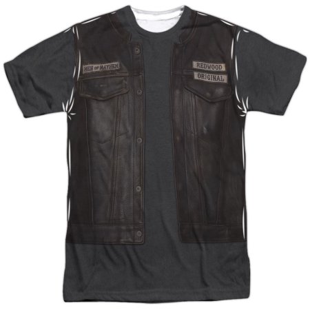 Sons of Anarchy Juice Costume (Front Back Print) Short Sleeve Adult Poly Crew T-Shirt