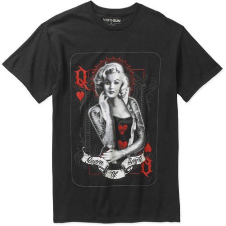 Marilyn Men's Queen Hearts Graphic Tee