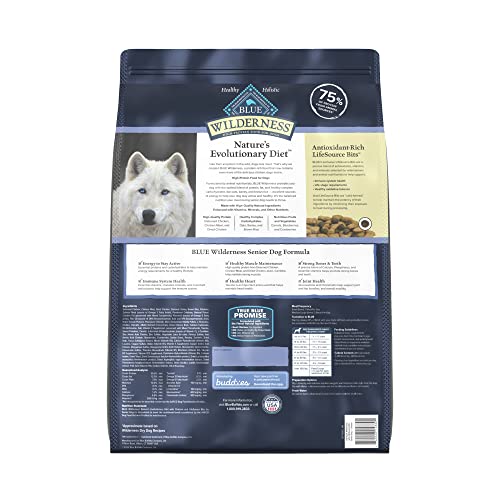 Blue Buffalo Wilderness High-Protein Natural Senior Dry Dog Food  Chicken Recipe  13-lb thumbnail