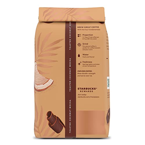 Starbucks Toasted Coconut Mocha Medium Roast Ground Coffee - 11oz thumbnail