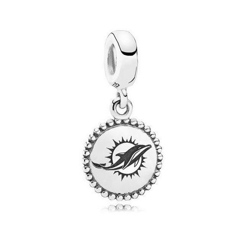 Women's Miami Dolphins Pandora Unforgettable Moment Sterling Silver Charm
