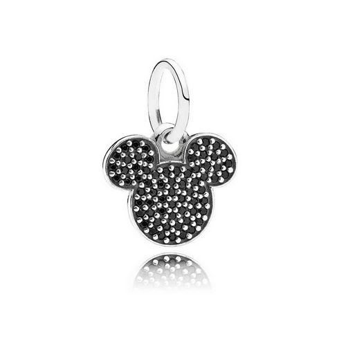 Pandora Charm Disney, Sparkling Mickey Icon/Sterling Silver - No Returns or Exchanges