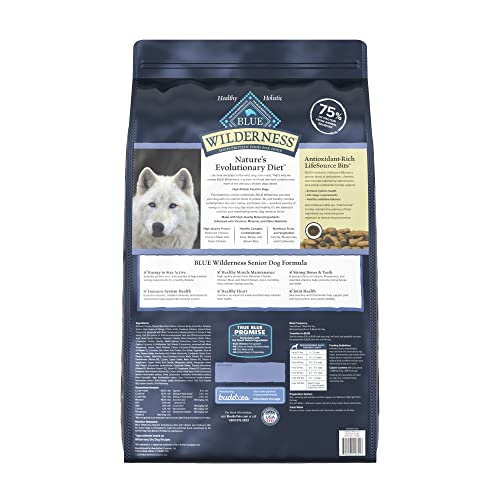 Blue Buffalo Wilderness High-Protein Natural Senior Dry Dog Food  Chicken Recipe  28-lb thumbnail