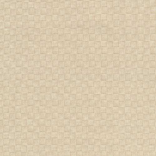 Cream Basket Weave La Vie En Bleu Fabric by the Yard