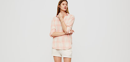 Lou & Grey Plaid Pop-on Tunic