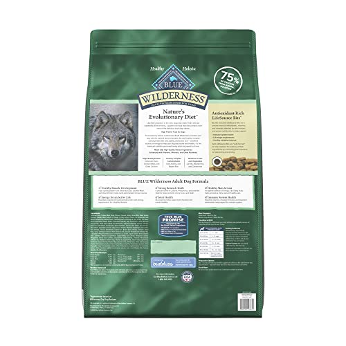 Blue Buffalo Wilderness Natural High-Protein Dry Food for Adult Dogs  Duck  24-lb Bag thumbnail