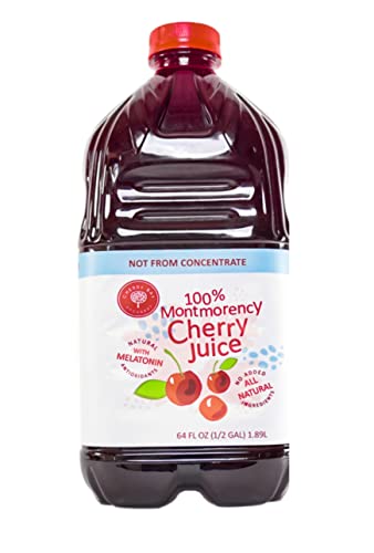 Cherry Bay Orchards Tart Cherry Juice  64 Oz Bottle - 100% Natural Cherry Juice Promotes Health and Wellbeing - Not from Concentrate