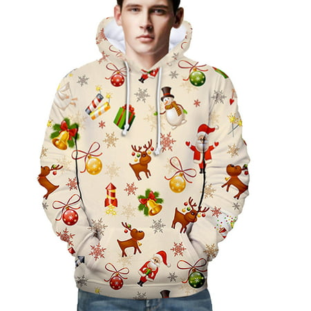 Plus Size Hoodies for Women Clearance Long Sleeve Christmas Digital Sports Pullover Hoodie Same Style Tops Blouse