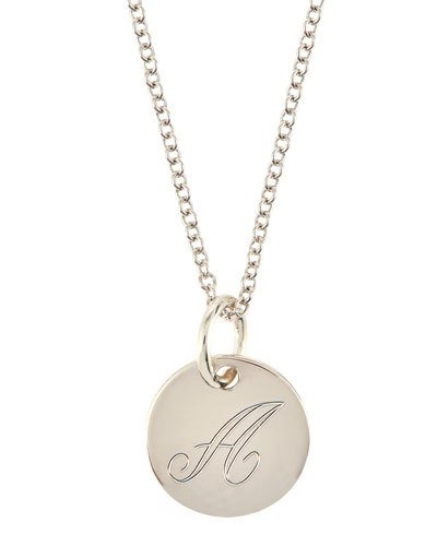 Sterling Silver Letter Charm Necklace