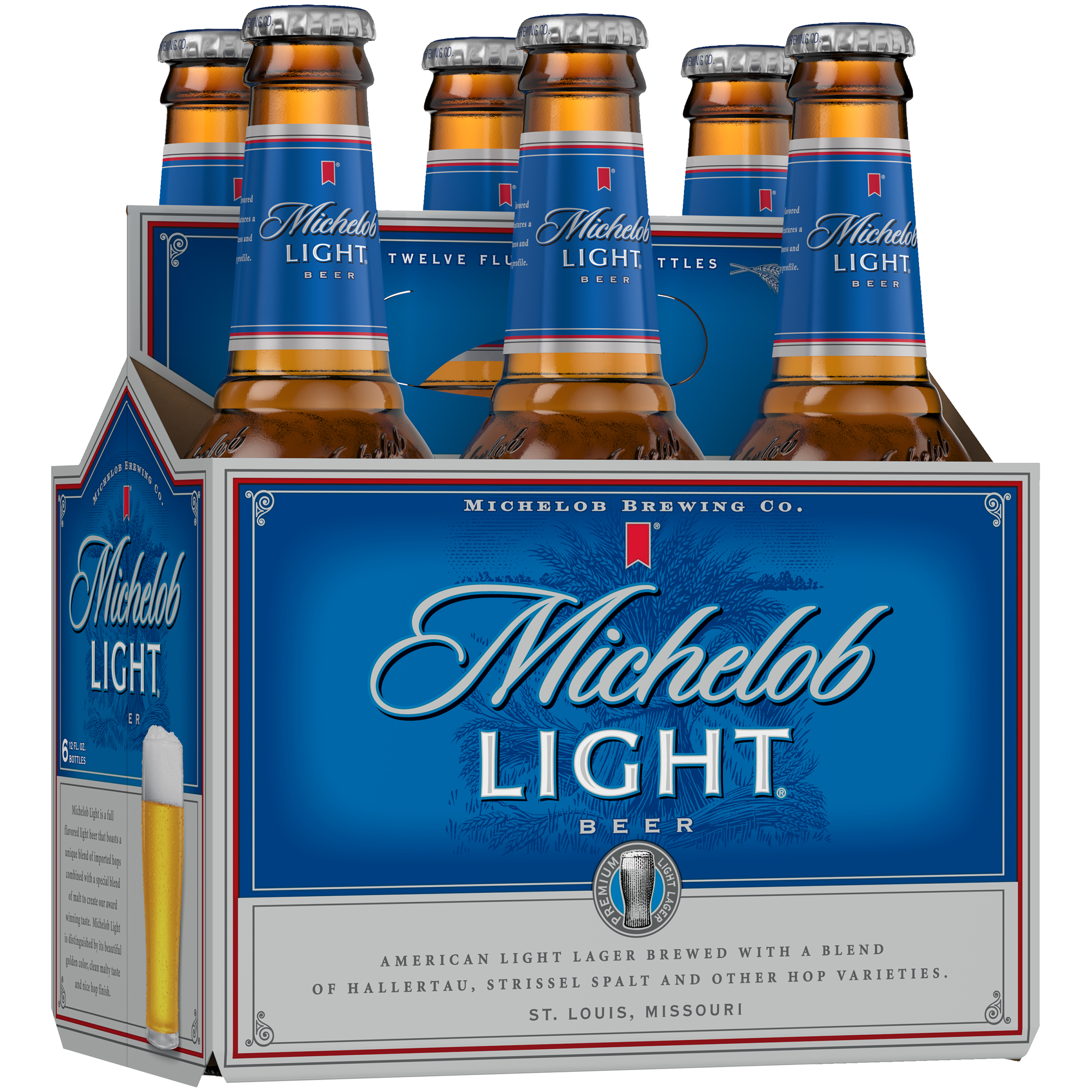 Michelob Light Lager - Beer - 6 Pack 12oz Bottles for Delivery