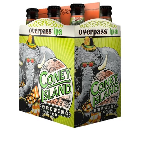 Coney Island Overpass IPA Beer, 12 Fl Oz, 6 Pack
